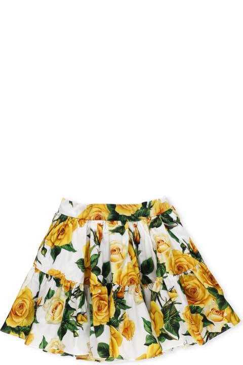 Bottoms for Girls Dolce & Gabbana Flowering Skirt