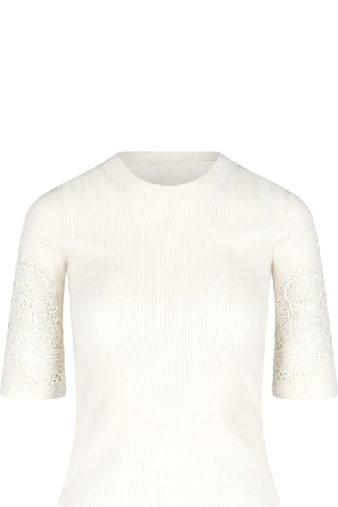 Chloé for Women Chloé Wool Blend Fitted Top