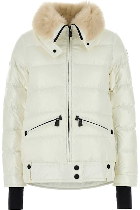 Moncler Grenoble for Women Moncler Grenoble White Nylon Arabba Down Jacket