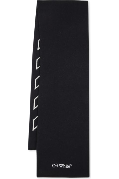 Off-White Accessories & Gifts for Boys Off-White Black Scarf For Boy With Arrows