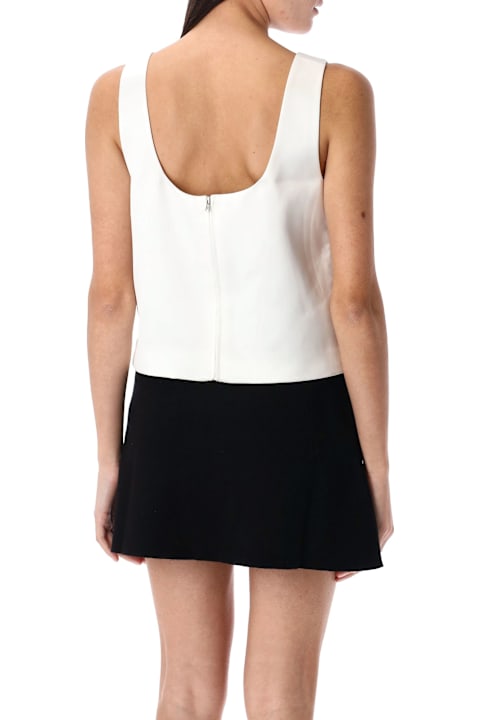 Homeware self-portrait Bonded Satin Vest