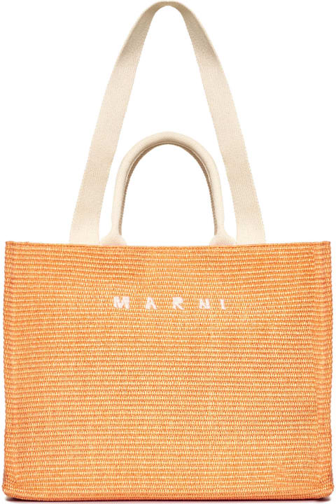 Marni Totes for Women Marni Logo Embroidered Top Handle Bag