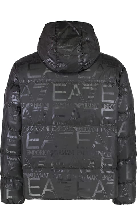 EA7 for Women EA7 Hooded Full-zip Down Jacket
