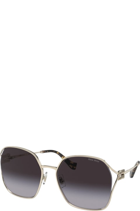 Miu Miu Eyewear Eyewear for Women Miu Miu Eyewear Smu 52w - Gold Sunglasses