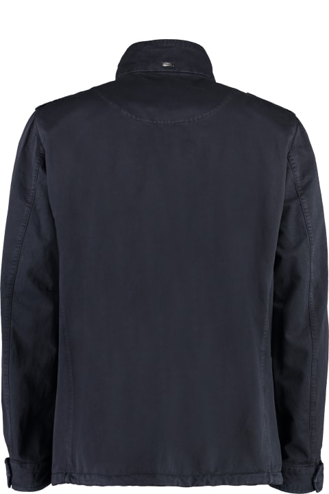 Coats & Jackets for Men Herno Field Cotton-linen Blend Jacket