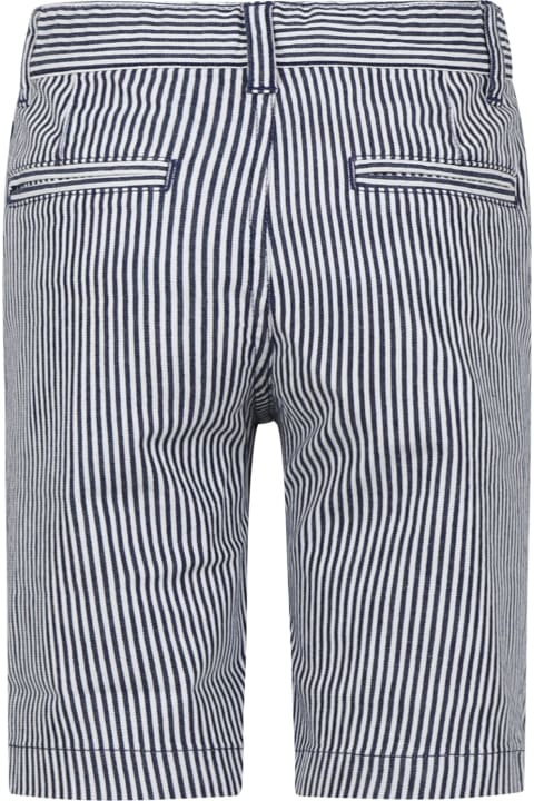 Petit Bateau Bottoms for Boys Petit Bateau Blue Shorts For Boy With Stripes