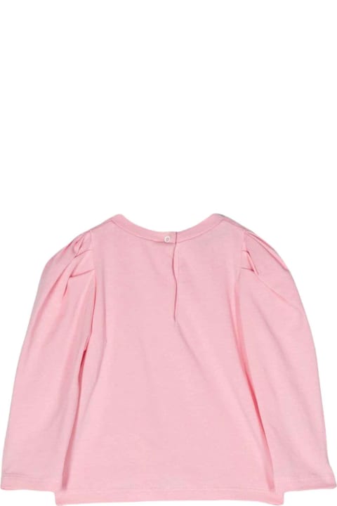 Topwear for Baby Girls Miss Blumarine Pink T-shirt Baby Girl Miss Blumarine