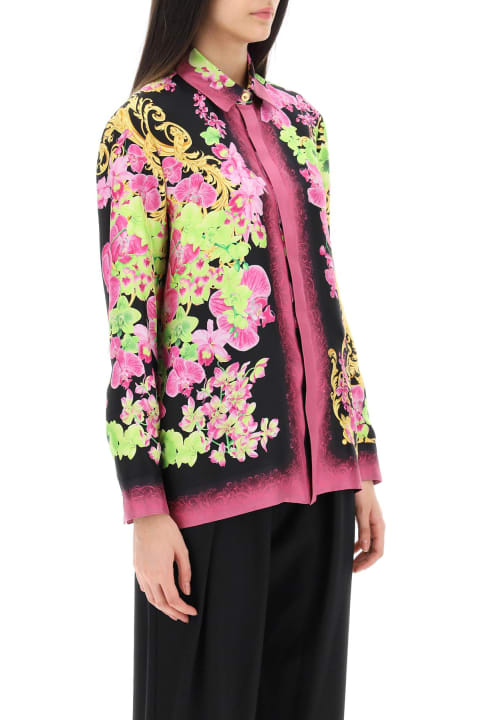 Versace Clothing for Women Versace 'orchid Foulard' Shirt