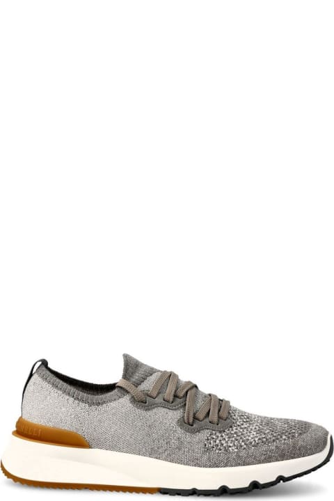 Shoes for Men Brunello Cucinelli Lace Up Sock Sneakers