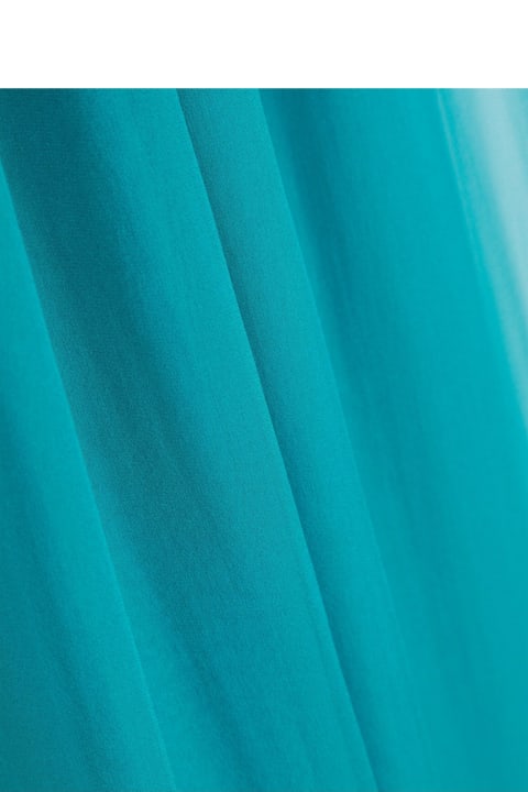 Scarves & Wraps for Women Alberta Ferretti Blue Silk Scarf
