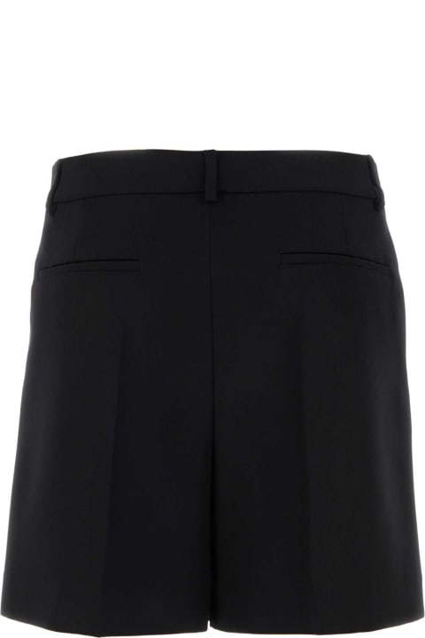 Clothing for Men Valentino Garavani Black Wool Bermuda Shorts