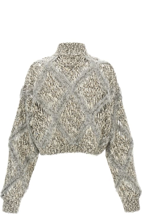 Sweaters for Women Brunello Cucinelli Sequin Cropped Cardigan