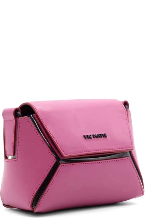Vic Matié Shoulder Bags for Women Vic Matié Pink Shoulder Bag With Logo