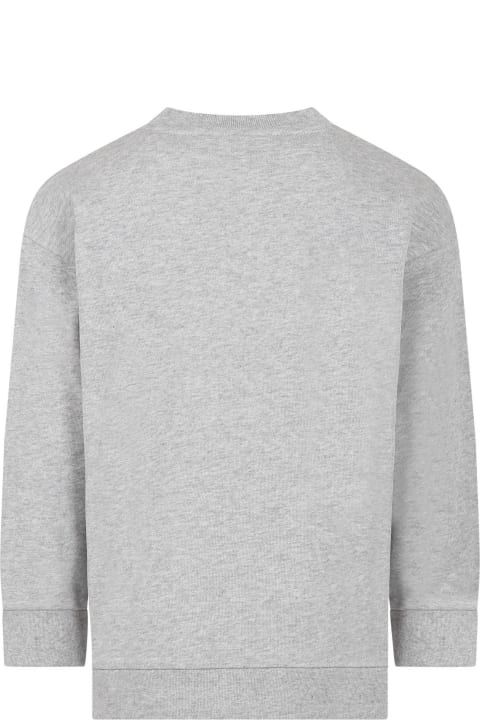 Fendi Sale for Kids Fendi Grey Sweatshirt For Kids With Logo