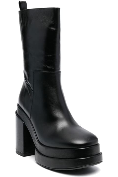 Black Calf Leather Erosgala Boots