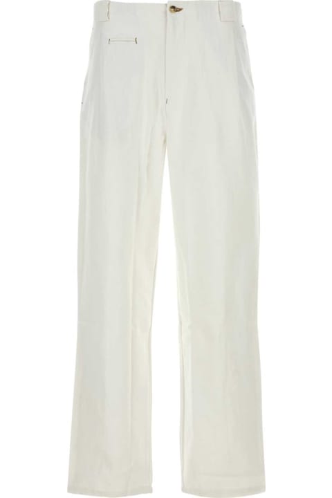 Gimaguas Pants for Men Gimaguas White Cotton Wide-leg Ricci Pant