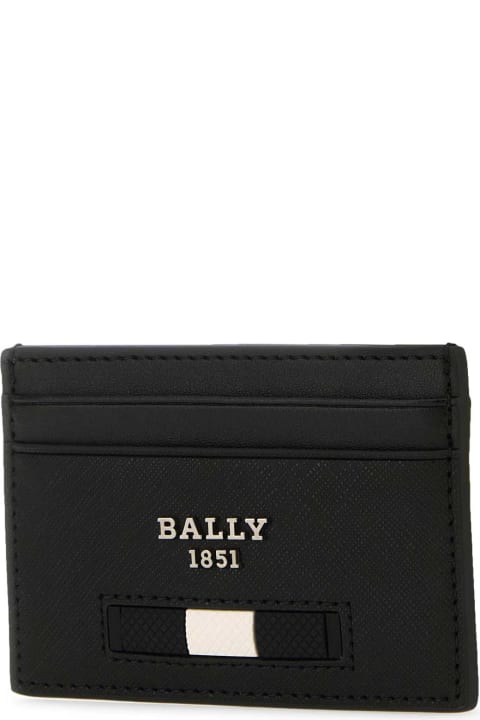 Bally Wallets for Men Bally Black Leather Cardholder