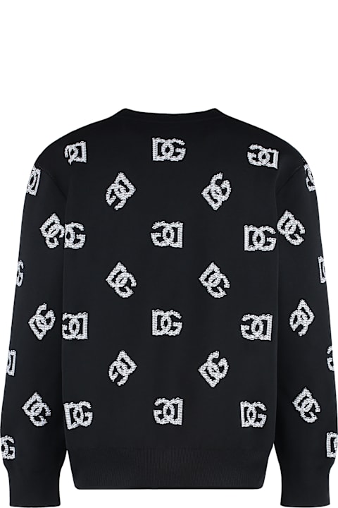 Sale for Men Dolce & Gabbana Crewneck Sweater With Logo