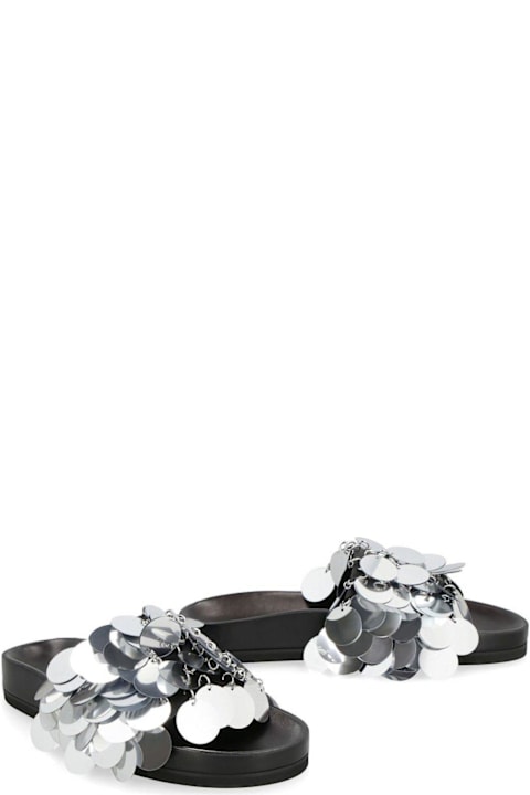 Paco Rabanne Shoes for Women Paco Rabanne Sparkle Decorative Applique Slides