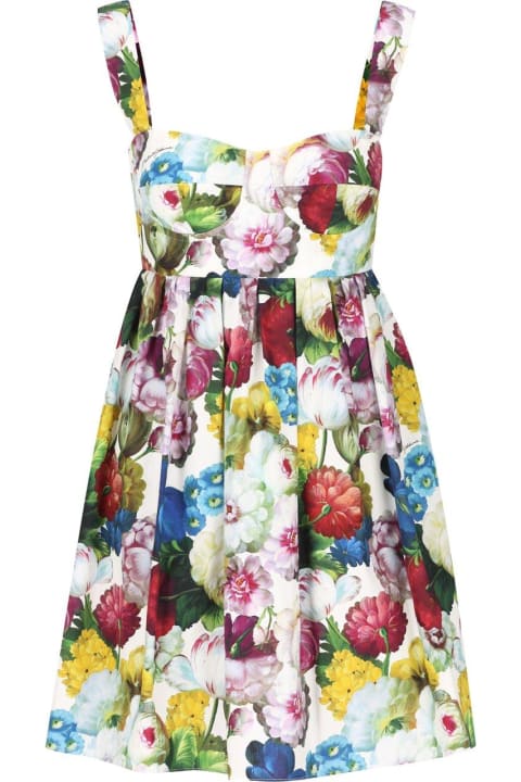 Dolce & Gabbana Clothing for Women Dolce & Gabbana Floral Printed Mini Corset Dress