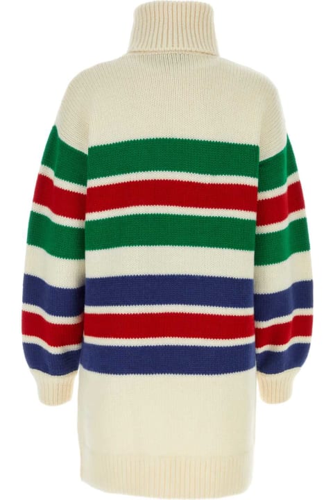 Clothing for Women Gucci Embroidered Wool Sweater Dress