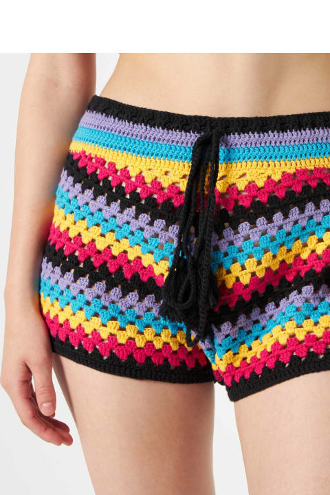 Fashion for Women MC2 Saint Barth Multicolor Crochet Shorts