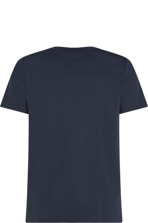 Tommy Hilfiger Topwear for Men Tommy Hilfiger Blue T-shirt With Mini Logo