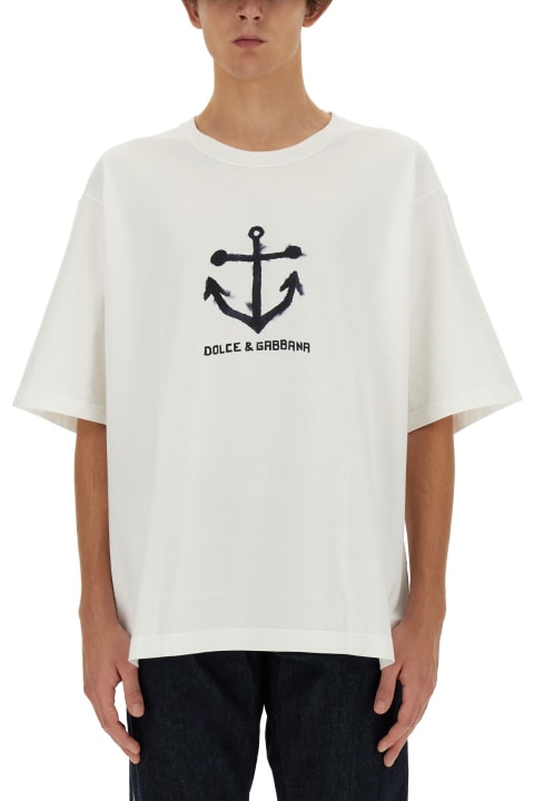 Dolce & Gabbana Menのセール Dolce & Gabbana Marina Print T-shirt