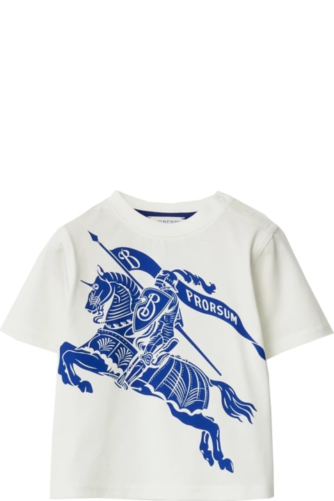 Topwear for Baby Girls Burberry Cotton T-shirt With Ekd