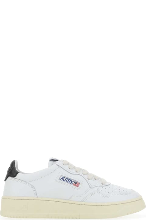 Autry White Leather Medalist Sneakers