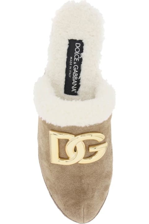 Dolce & Gabbana Sandals for Women Dolce & Gabbana Suede Mules