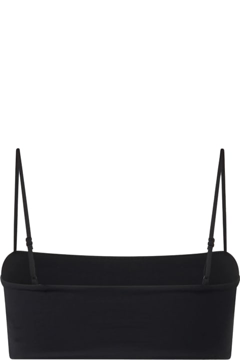 Homeware MC2 Saint Barth Woman Zebra Bandeau Top Swimsuit With Rhinestones