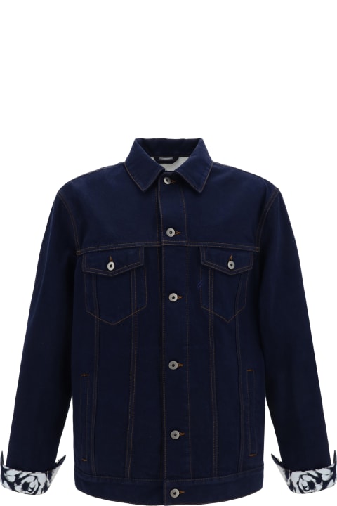 Burberry Coats & Jackets for Women Burberry Indigo Blue Cotton Jacket
