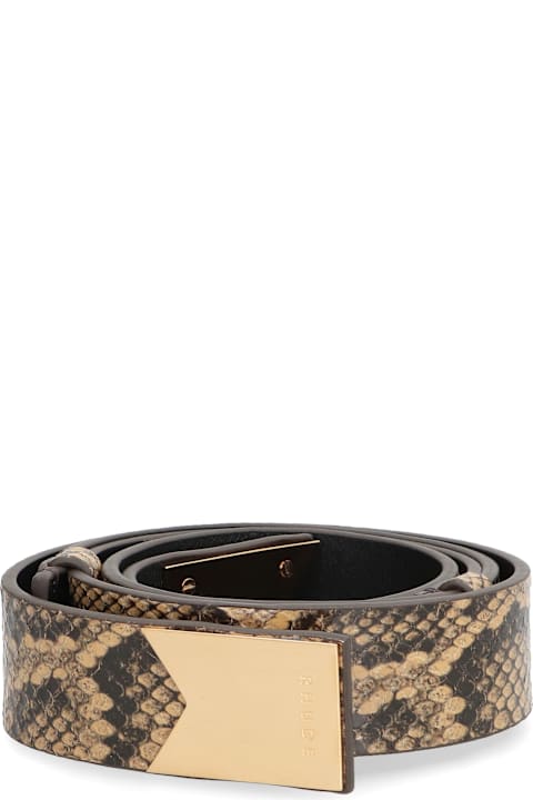 Rhude Belts for Men Rhude Printed Leather Belt