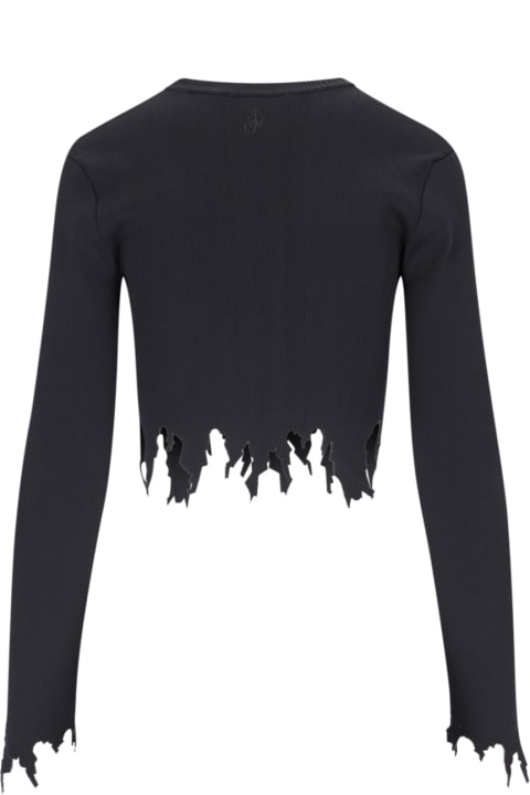 J.W. Anderson for Women J.W. Anderson Destroyed Details Crop Top