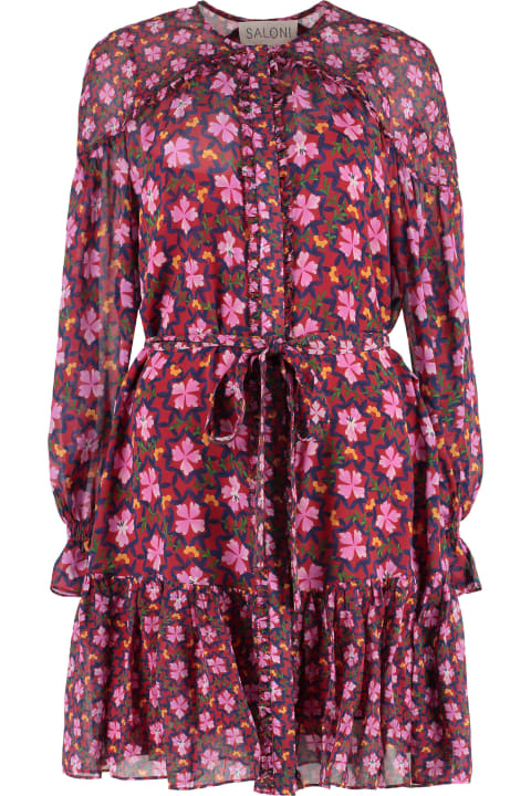 Pixie Printed Silk Dress