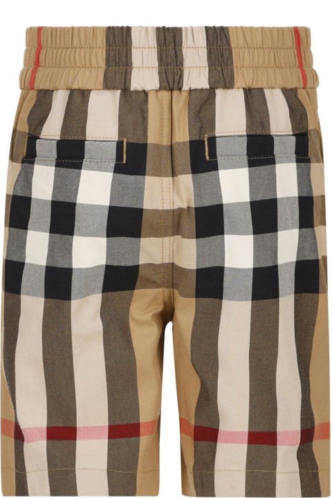 ベビーボーイズ ボトムス Burberry Check-printed High Waist Shorts