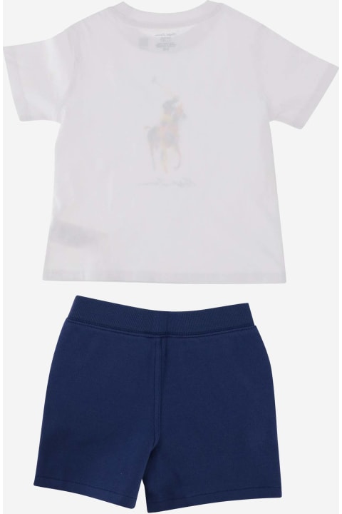 Bottoms for Baby Boys Ralph Lauren Two-piece Cotton Outfit Set