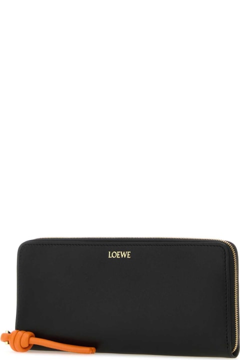 Loewe Accessories for Women Loewe Black Leather Wallet