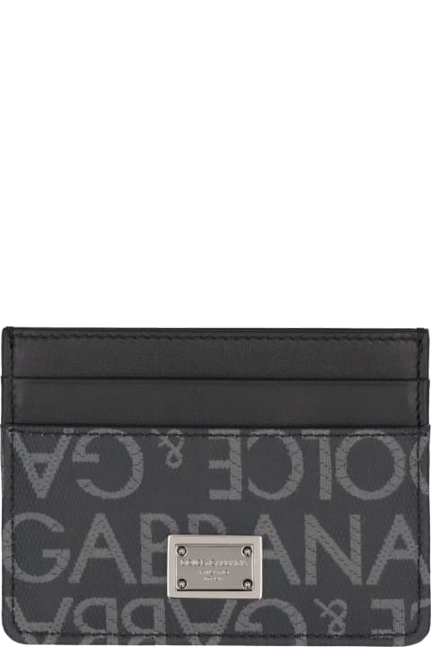 Dolce 
Gabbana Logo Detail Leather Card Holder