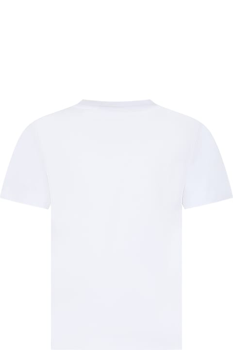 أدوات منزلية Hugo Boss White T-shirt For Boy With Logo