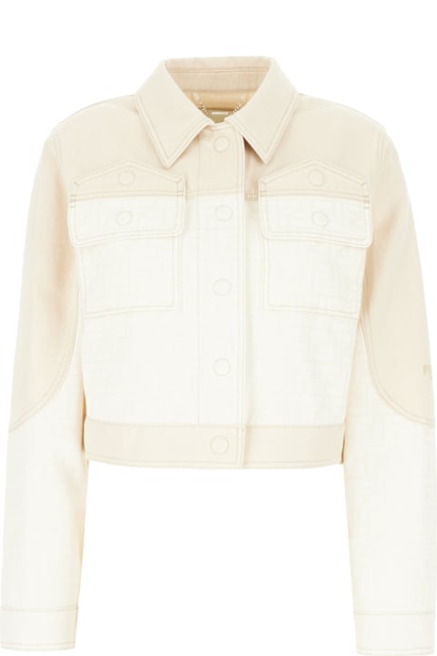 ウィメンズ コート＆ジャケット Fendi Two-tone Denim Jacket