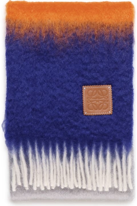 Scarves & Wraps for Women Loewe Wool And Mohair Striped Scarf
