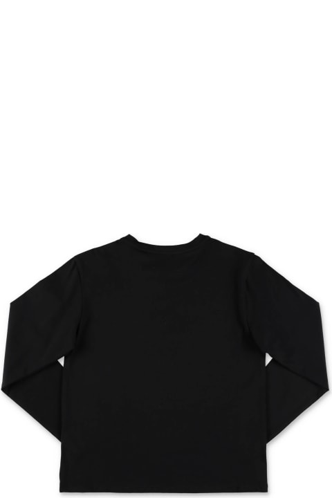 Givenchy T-Shirts & Polo Shirts for Girls Givenchy Givenchy X Swarovski T-shirt Nera In Jersey Di Cotone Bambina