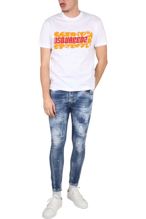 Dsquared2 Topwear for Men Dsquared2 D2 Surf Fire T-shirt
