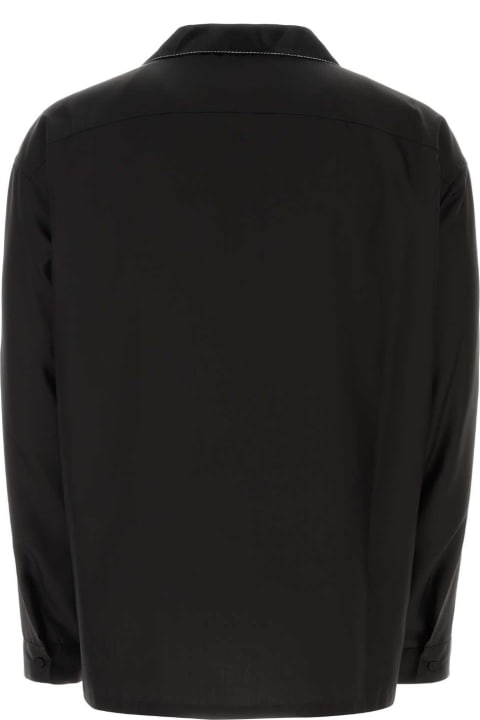 Prada for Men Prada Black Silk Shirt