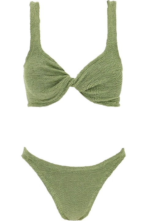 Hunza G Swimwear for Women Hunza G Juno Metallic-effect Bikini Set