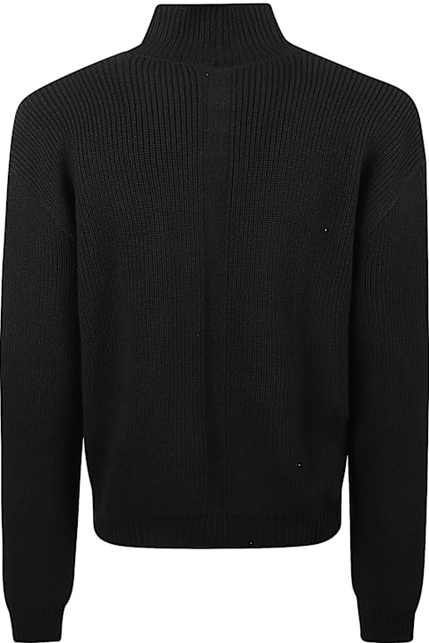 Rick Owens Sweaters for Men Rick Owens Ribbed Knit Turtleneck Sweater