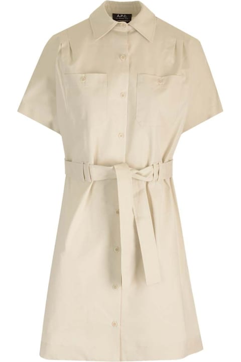 A.P.C. فساتين لـ السيدات A.P.C. Drew Courte Mini Shirt Dress