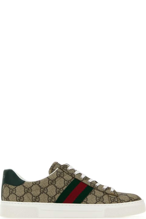 Gucci Gg Supreme Fabric Gucci Ace Sneakers
